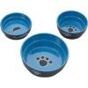 Ethical Stoneware Dish - Fresco Dog Dish - Blue - 7 Inch