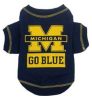 DoggieNation-College - Michigan Wolverines Dog Tee Shirt - Medium