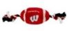 DoggieNation-College - Wisconsin Badgers Plush Football Dog Toy - One Size