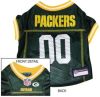 DoggieNation-NFL - Green Bay Packers Dog Jersey - Yellow Trim - Xtra Small