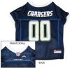 DoggieNation-NFL - San Diego Chargers Dog Jersey - White Trim - Large