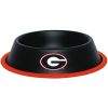 DoggieNation-College - Georgia Bulldogs Dog Bowl-Stainless - One