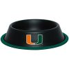 DoggieNation-College - Miami Hurricanes Dog Bowl - Stainless - One