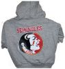 DoggieNation-College - Florida State Gray Dog Hooded Tee - Small