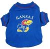 DoggieNation-College - Kansas Jayhawks Dog Tee Shirt - Small