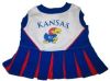 DoggieNation-College - Kansas Jayhawks Cheerleader Dog Dress - Small