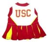 DoggieNation-College - USC Trojans Cheerleader Dog Dress - XtraSmall