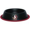 DoggieNation-College - Florida State Dog Bowl - Stainless - One-Size