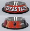 DoggieNation-College - Texas Tech Dog Bowl-Stainless - One-Size