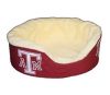 DoggieNation-College - Texas A&M Oval Dog Bed - Xtra Large