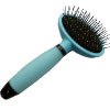 Iconic Pet - Pin Brush with Silica Gel Soft Handle - Blue