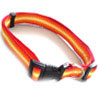 Iconic Pet - Rainbow Adjustable Collar - Yellow - 0.59 x 13/15.7 Inch