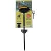 Howard Pet Products  - Relective Retractable Cable Tie Out With Stake - Black/Yellow - Up To 30 Lb