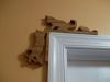 Fine Crafts - Wooden Two Cat One Mouse Door Topper