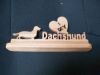 Fine Crafts - Wooden I Love My Dachsund Display
