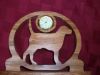 Fine Crafts - Wooden Dog Miniature Desk Clock