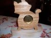 Fine Crafts - Cat Wooden Mini Desk Clock 1