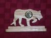 Fine Crafts - Wooden Jaguar Mini Desk Clock