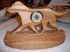Fine Crafts - Wooden Cheseapeake Bay Retriever Mini Desk Clock