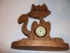 Fine Crafts - Wooden Cat Shaped Mini Desk Clock