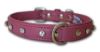 Angel Pet Supplies - Athens Leather Rhinestone Bling Dog Collar - Bubblegum Pink - 18" X 3/4" 