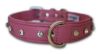 Angel Pet Supplies - Athens Leather Rhinestone Bling Dog Collar - Bubblegum Pink - 22" X 1"