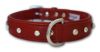 Angel Pet Supplies - Athens Leather Rhinestone Bling Dog Collar - Valentine Red - 22" X 1" 