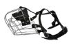 Angel Pet Supplies - R3 Miami Wire Cage & Leather Muzzle - Black - 15.5" circumference, 4" length 