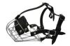 Angel Pet Supplies - B3 Miami Wire Cage & Leather Muzzle - Black - 14.5" circumference, 3.75" length 