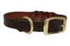 Angel Pet Supplies - Braided  Leather  Dog Collar - Brown - 18" X 3/4"