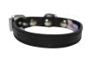 Angel Pet Supplies - Alpine Leather Padded Dog Collar - Midnight Black - 10" X 1/2"  