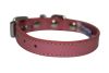 Angel Pet Supplies - Alpine Leather Padded Dog Collar - Bubblegum Pink - 10" X 1/2"
