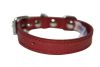 Angel Pet Supplies - Alpine Leather Padded Dog Collar - Valentine Red - 10" X 1/2"