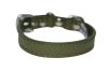 Angel Pet Supplies - Alpine Leather Padded Dog Collar - Olive Green - 10" X 1/2"