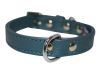 Angel Pet Supplies - Alpine Leather Padded Dog Collar - Ocean Blue - 12" X 5/8"