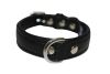 Angel Pet Supplies - Alpine Leather Padded Dog Collar - Midnight Black - 14" X 3/4"