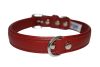 Angel Pet Supplies - Alpine Leather Padded Dog Collar - Valentine Red - 18" X 3/4"