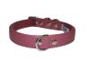 Angel Pet Supplies - Alpine Leather Padded Dog Collar - Bubblegum Pink - 22" X 1"