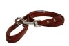 Angel Pet Supplies - Alpine Leather Padded Handle Leash - Valentine Red - 48" X 1/2" 