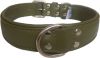 Angel Pet Supplies - Alpine Leather Padded Dog Collar - Olive Green - 26" X 1.25"