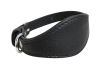 Angel Pet Supplies - Leather Padded Hound Dog Collar - Midnight Black - 12" X 1.75"