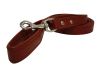 Angel Pet Supplies - Alpine Leather Padded Handle Leash - Valentine Red - 72" X 1" 
