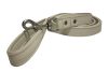 Angel Pet Supplies - Alpine Leather Padded Handle Leash - Ivory White - 72" X 1" 