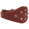 Angel Pet Supplies - Leather Rhinestone Bling Hound Dog Collar -  Bubblegum Pink - 12" X 1.75"