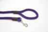 Purple Pebble - Leedz Snap End Leash - Purple - 2' x 5/8" Diameter