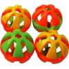 A&E Cage Company - Happy Beaks Round Rattle Foot Bird Toy - Assorted - 3 Inch
