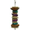 A&E Cage Company - Java Wood Triple Decker Bird Toy - Assorted - 8.5 X 3 Inch