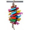 A&E Cage Company - Java Wood Color Splash Bird Toy - Assorted - 3 x 10 Inch