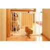 Carlson Pet Products - Extra Wide Walk-Thru Gate With Pet Door - White - 29-44 Inch