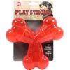 Ethical Dog - Play Strong Rubber Trident Dog Toy - Red - 6 Inch
